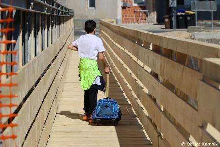Začasni most v Stranjah povezal levi in desni breg Kamniške Bistrice (11)